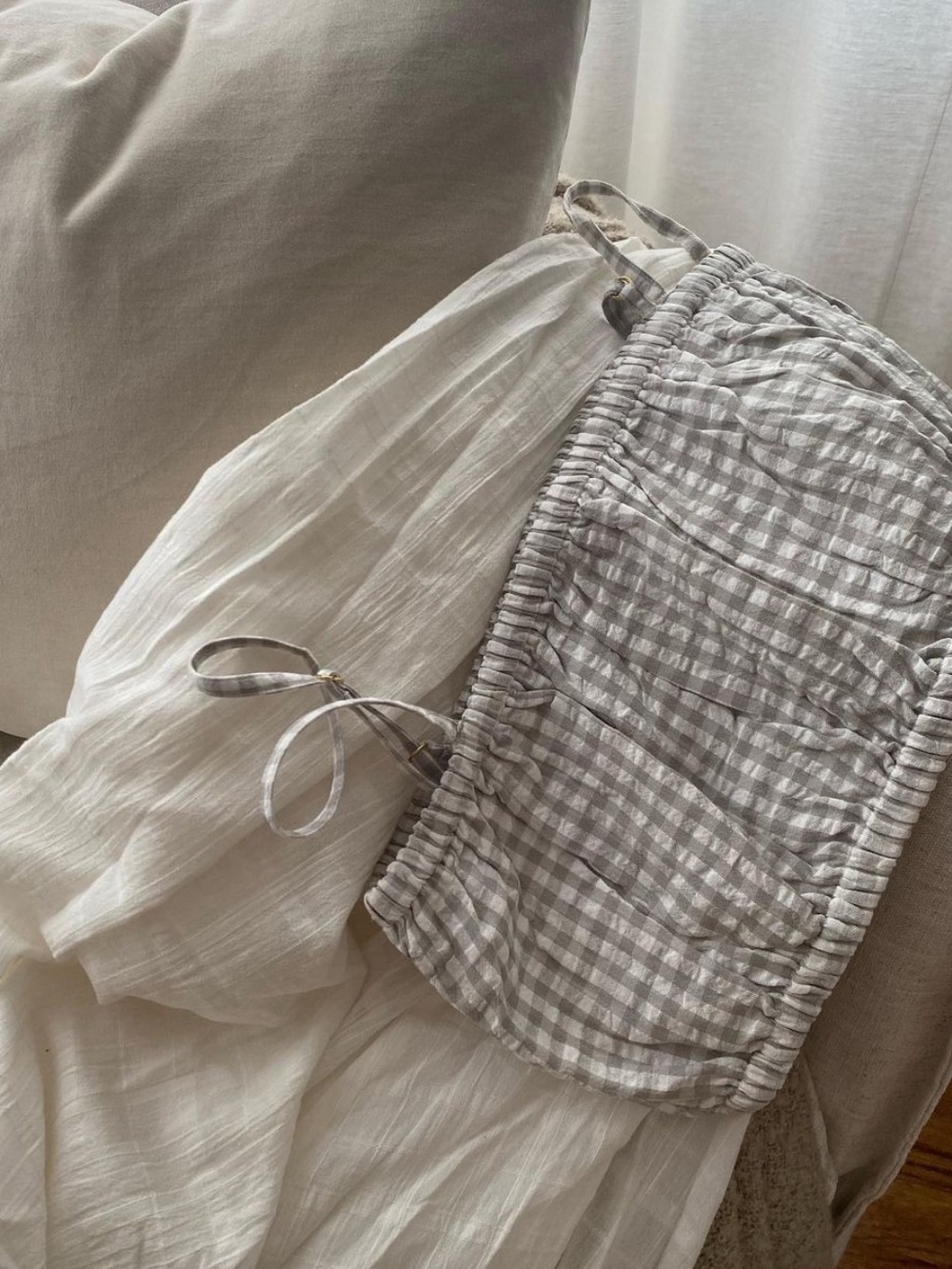 Laude The Label Gingham Bralette